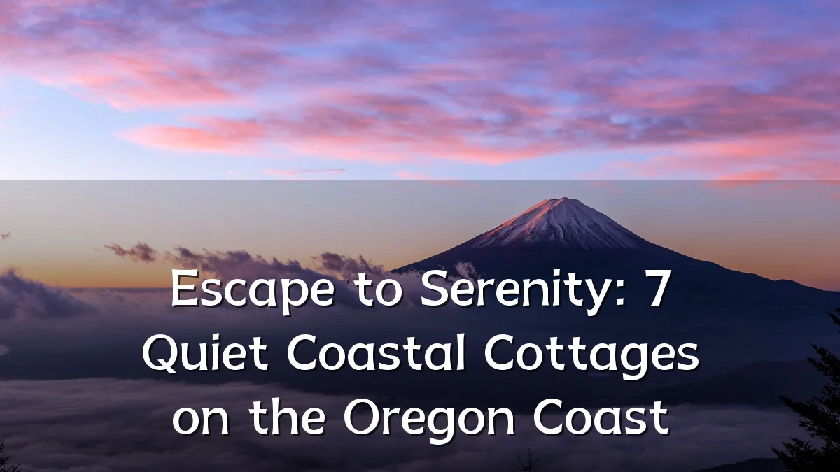 Escape to Serenity: 7 Quiet Coastal Cottages on the Oregon Coast