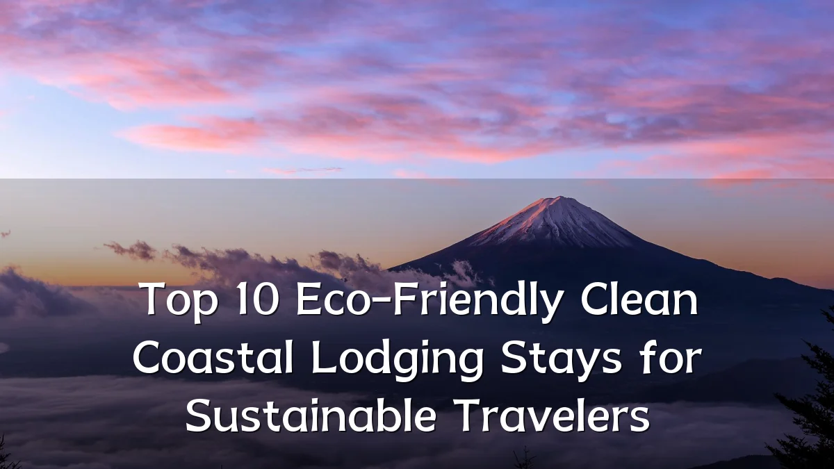 Top 10 Eco-Friendly Clean Coastal Lodging Stays for Sustainable Travelers