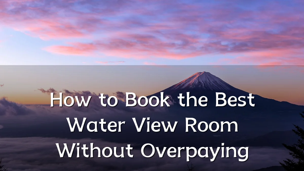 How to Book the Best Water View Room Without Overpaying